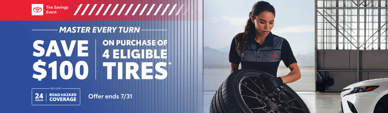 Buy 4 Tires Save $100