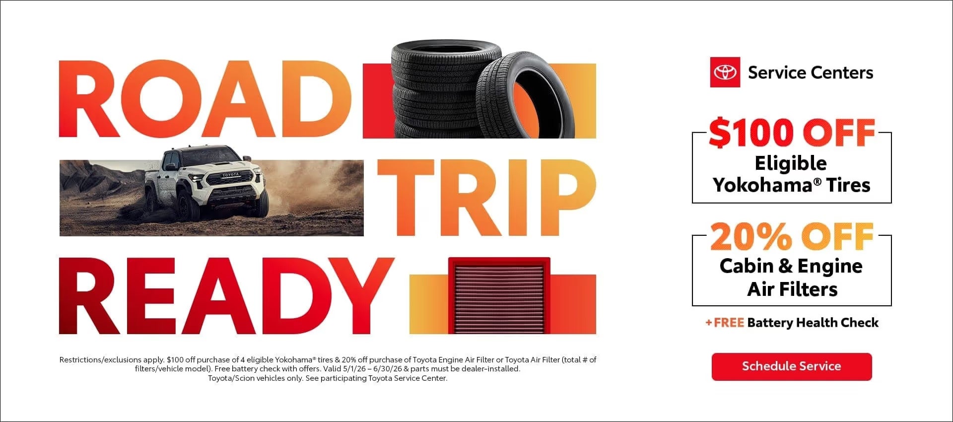 Buy 3 Tires Get the 4th for $1